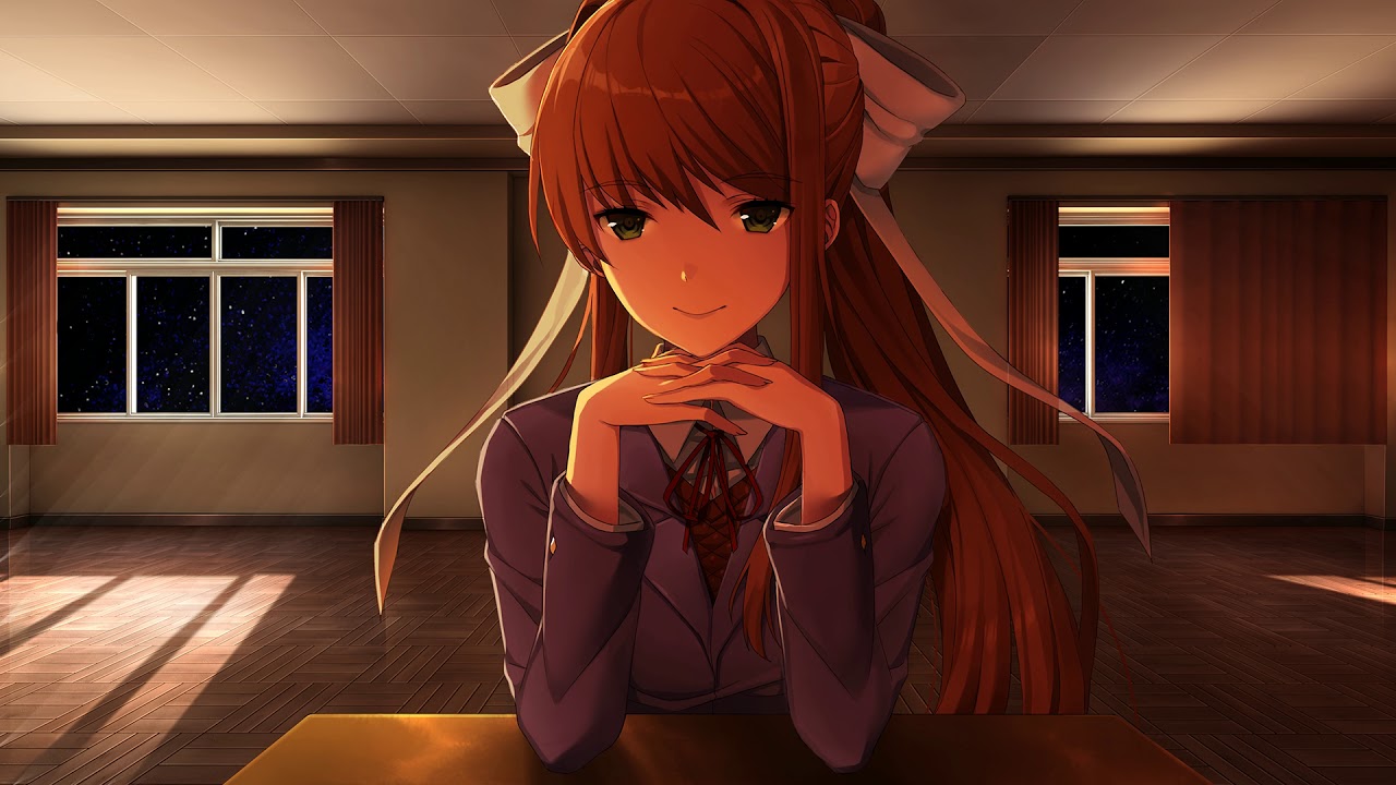 What are the two new games you can play with Monika in Monika's