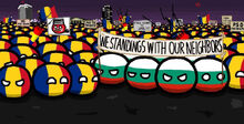 Bulgaria helps Romania in protest.jpg