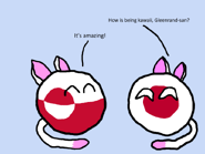 Kawaii Greenlandball and Japanball