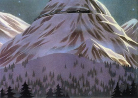 The inspiration for Corkscrew Mountain in the book.