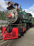 The basis for Bachmann's Polar Express Locomotive, Ex-ET&WNC #12, at the Tweetsie Railroad in Blowing Rock, NC.