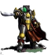 Buorhann-IoM.jpg (18 KB) The First Great Khan Buorhann, at the treaty signing with the God Emperor of Mankind, Arnout.