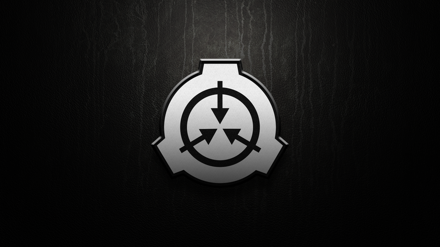 Scp logo with a dark theme