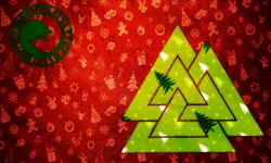 Ragnarok Christmas Flag