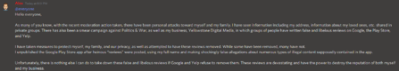 The announcement made by Alex on the official P&W Discord.