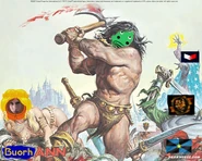 Buorhann the Barbarian.jpg (157 KB) The First Great Khan Buorhann, during the battle for Princess Kastor's honor.