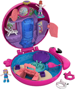 Mattel Polly Pocket Pollyville Super Slidin Water Park Playset, 1