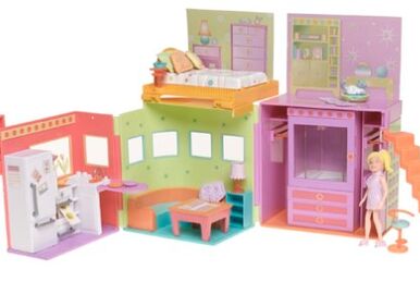 Fashion Polly Pocket Groovy Getaway Suitcase Surprise Playset Pink