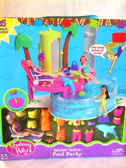 Polly pocket splashin fashion pool party best sale