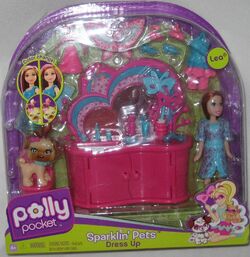 Polly pocket sparklin hot sale pets dress up