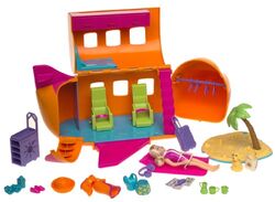 Fashion Polly Pocket Groovy Getaway Suitcase Surprise Playset Pink
