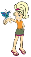Polly with butterfly