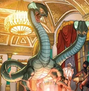 Dwugłowy wąż atakujący Sadie i Cartera Kane