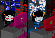 Aranea rozmawiająca z Terezi.