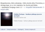 Błogosławieństwo na facebooku