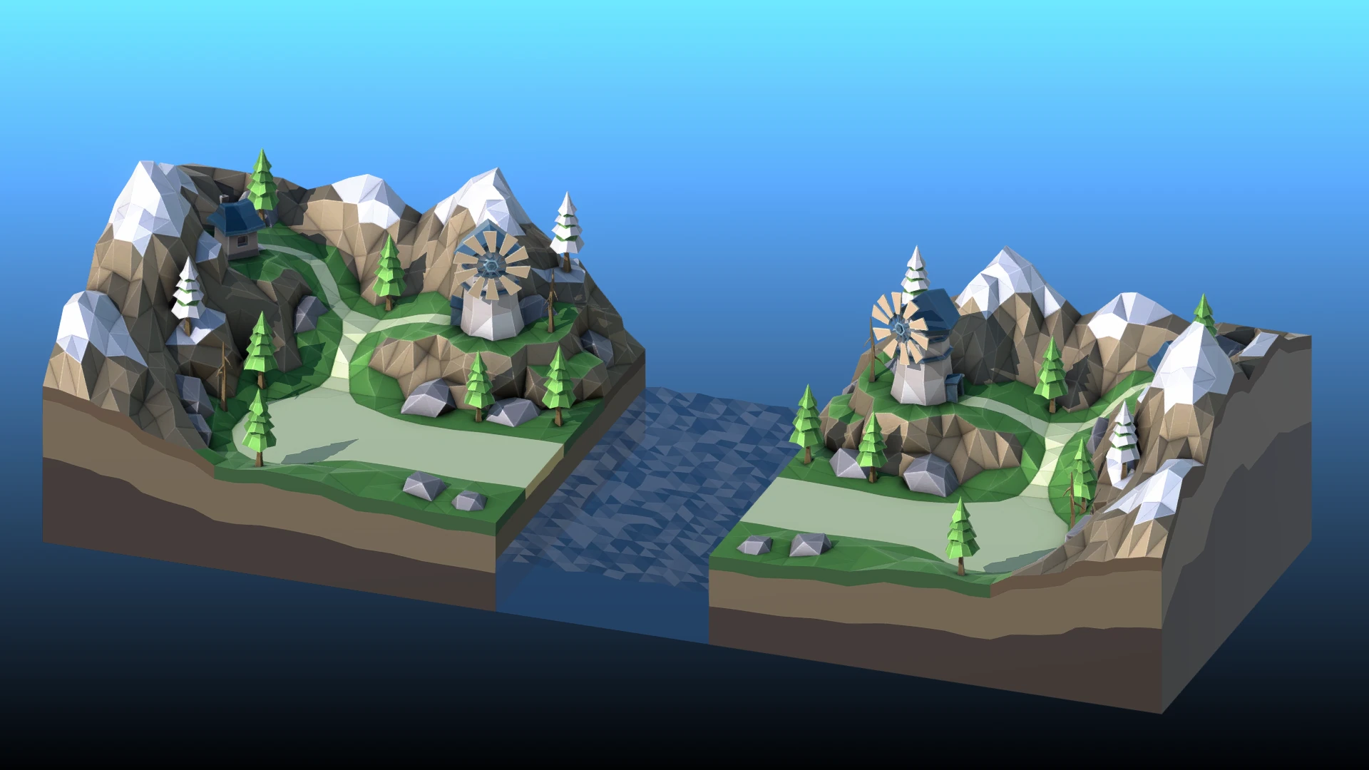 World 1 Pine Mountains Poly Bridge 2 Wiki Fandom