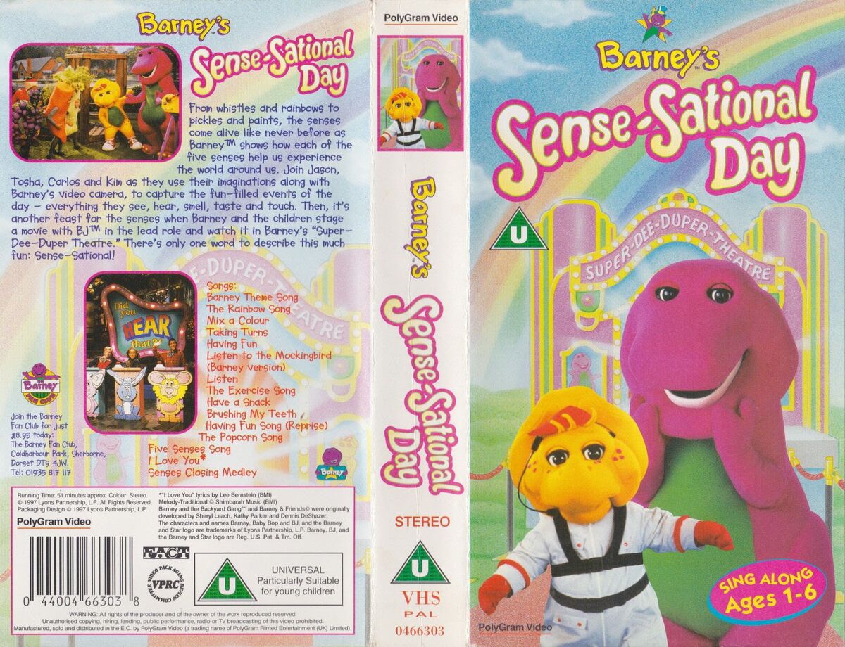 Barney's Sense-Sational Day (1997) | PolyGram Video Wiki | Fandom