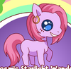 Pony Vs Pony - Sunshine Shop - GlitterGold Hoop Earring (Worn).png
