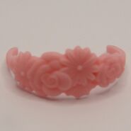 Pink floral headband