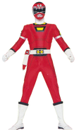 T.J. as the Red Turbo Ranger after Tommy