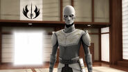 The Grand Inquisitor's old form (a Jedi temple Guard)