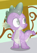 Spike as a crystal dragon