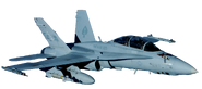 Starsmoke's jet from "a McDonnell Douglas F/A-18 Hornet fighter jet"