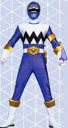 Kai as Galaxy Blue Ranger with Lights of Orion Armor