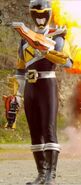 Chase Randall as the Dino Charge Black Ranger (Armor X)