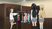 Ritsu with Sawako's costumes