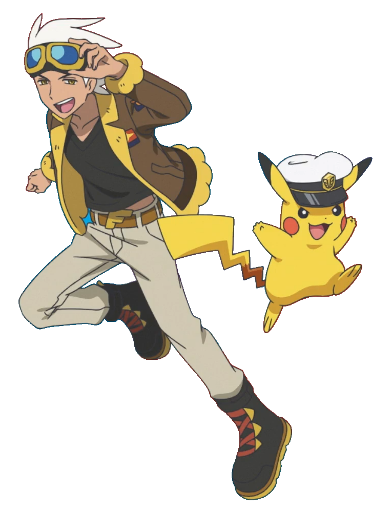 Meet Pokémon's New Anime Characters: Professor Friede and Captain Pikachu!