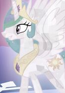 Crystalized Princess Celestia in The Crystalling.