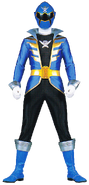 Noah as the Super Megaforce Blue Ranger