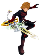 Ventus-Vanitas wielding the complete χ-blade.