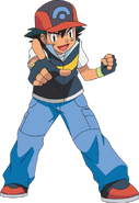 Ash in his Sinnoh Outfit