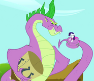 Spike as a grown dragon