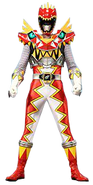 Tyler as Dino Charge Red Ranger T-Rex Super Charge Mode