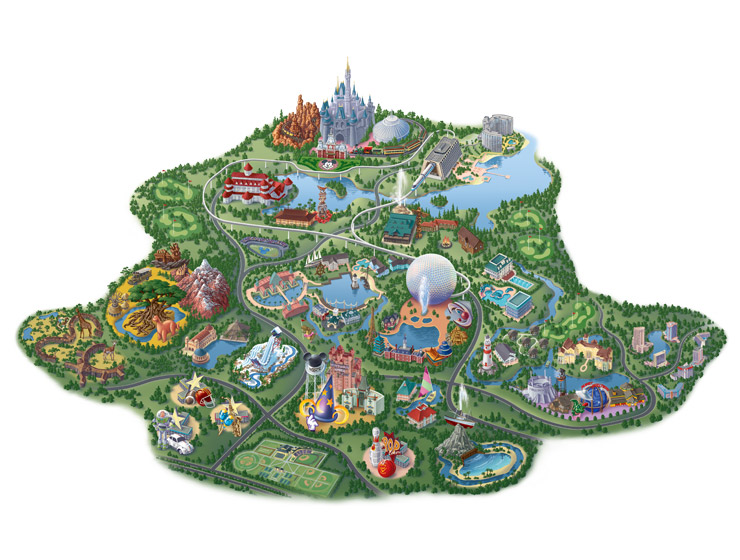 mapa de epcot