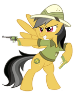 Daring Do dual welding her hand guns