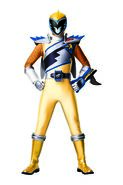 Ivan as the Dino Charge Gold Ranger