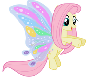 Fluttershy as a butterfly