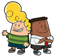 George and Harold's designs from The Epic Tales of Captain Underpants.