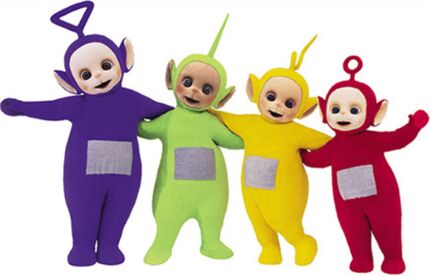 Four teletubbies