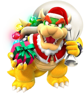 Bowser as Santa Claus