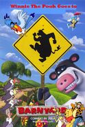 Winnie The Pooh Goes to the Barnyard Poster