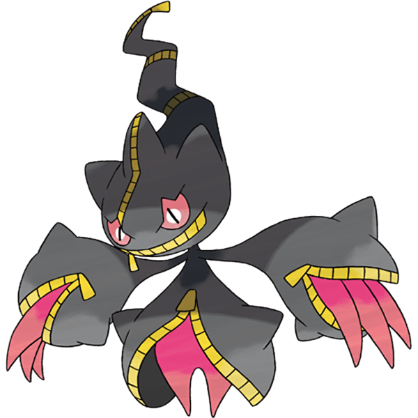 banette and mega banette (pokemon) drawn by poyo_party