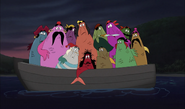 Captain Hook's crew as fish