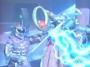 Lord Zedd and Rita using their staves