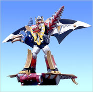 Thundersaurus Megazord Stega Surfboard and Drago Wings