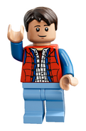 Marty McFly as a Lego minifigure